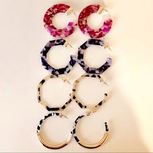 BaubleBar Resin Hoop Earring Collection
